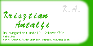 krisztian antalfi business card